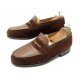 CHAUSSURES JM WESTON 180 5E 39 L 39.5 MOCASSINS EN CUIR DE REQUIN & DAIM LOAFERS