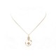 COLLIER CHANEL PENDENTIF PERLE LOGO CC EN METAL DORE 42 CM PEARL NECKLACE 410€