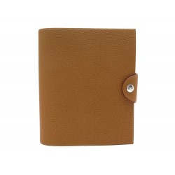 NEUF COUVERTURE DE CAHIER HERMES ULYSSE PM EN CUIR TOGO MARRON BOITE COVER 205€