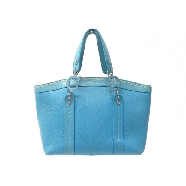 SAC A MAIN CHRISTIAN DIOR DETECTIVE EN CUIR TURQUOISE LEATHER HAND BAG 1360€