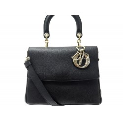 SAC A MAIN CHRISTIAN DIOR BE DIOR MM BANDOULIERE CUIR GRAINE NOIR HAND BAG 3900€