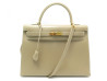 sac a main hermes kelly 35 sellier en cuir beige
