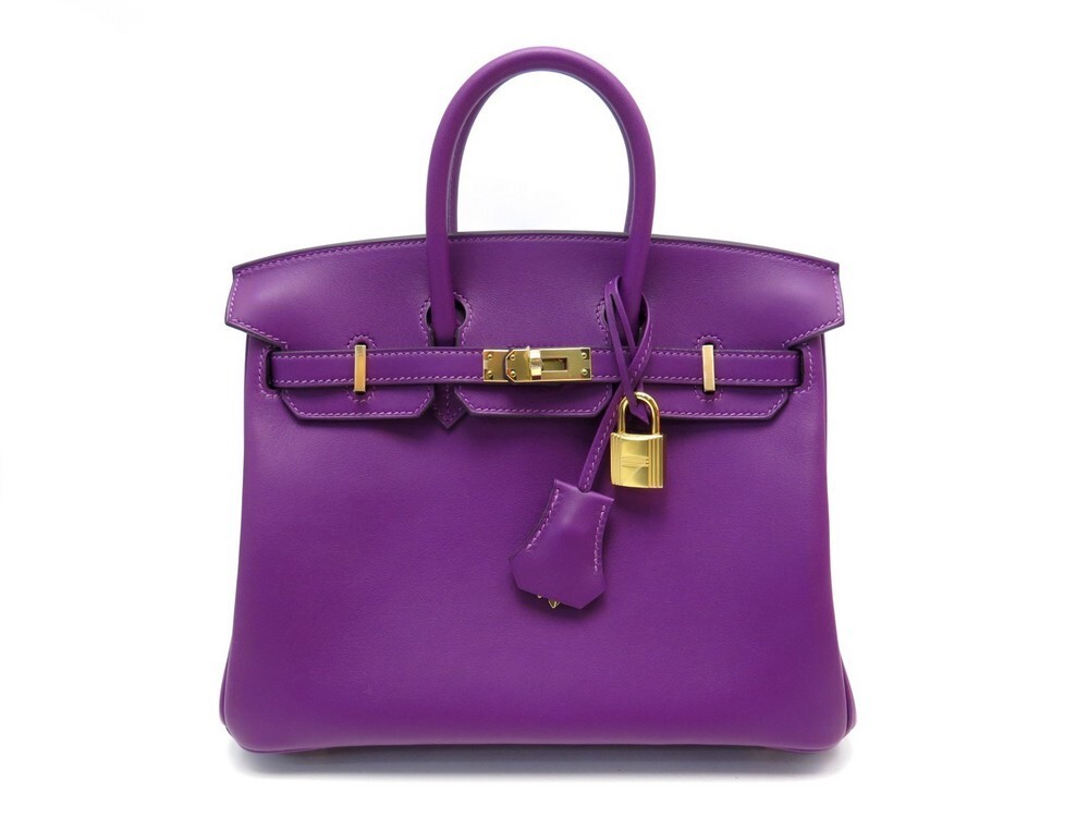 sac a main hermes birkin 25 cuir veau swift
