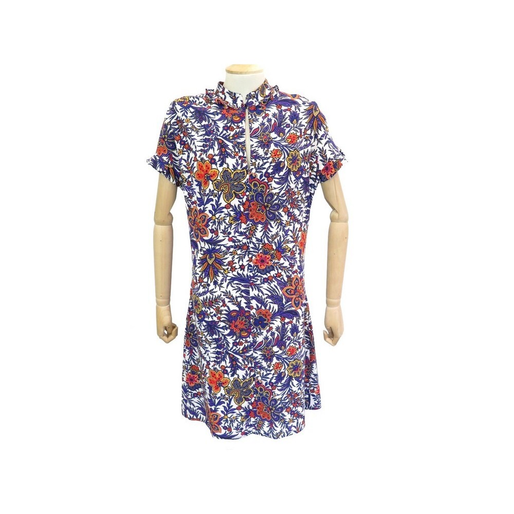 robe louis vuitton frilled dress 1a2kfz m 40 en