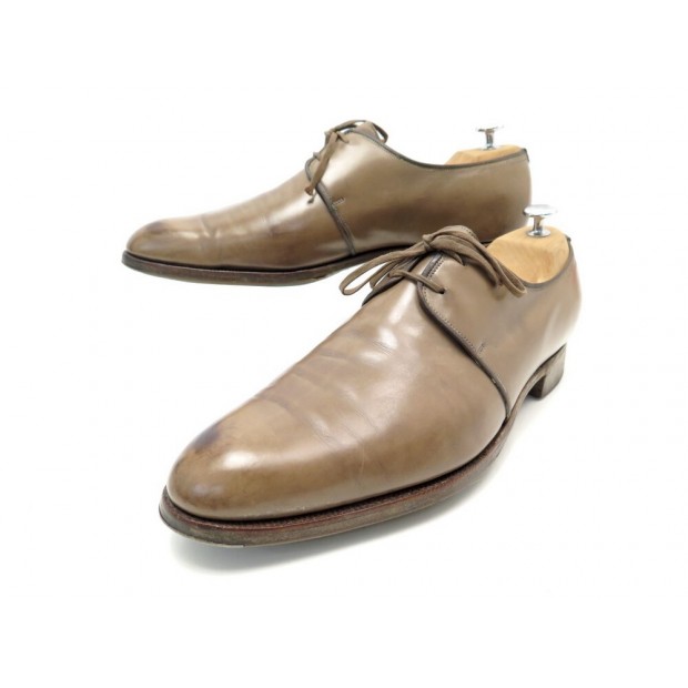 CHAUSSURES JOHN LOBB BERDY HASTINGS 10E 44 CUIR MARRON EMBAUCHOIRS SHOES 1520€