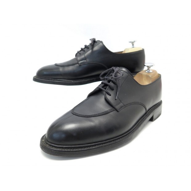 CHAUSSURES JM WESTON DERBY PRESTIGE CLUB 598 DEMI CHASSE 43 CUIR NOIR SHOES 820€