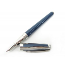 NEUF STYLO PLUME ST DUPONT OLYMPIO M 480678 BLEU CARTOUCHES + BOITE PEN 550€