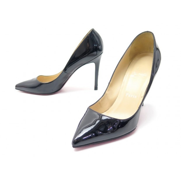 CHAUSSURES CHRISTIAN LOUBOUTIN ESCARPINS PIGALLE 37.5 EN CUIR VERNIS SHOES 575€