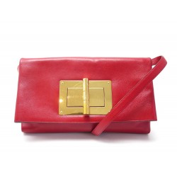 SAC A MAIN TOM FORD NATALIA FLEME RED BANDOULIERE EN CUIR ROUGE HAND BAG 2600€