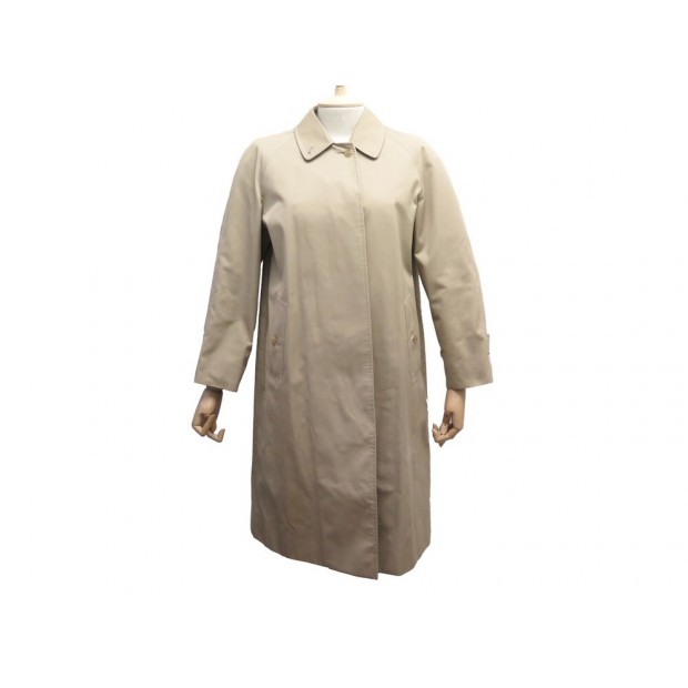 VINTAGE MANTEAU BURBERRYS IMPERMEABLE TRENCH LONG 38 M EN COTON BEIGE COAT 1550€