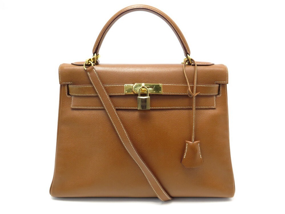 sac a main hermes kelly 32 retourne cuir gold