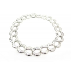 COLLIER CHRISTIAN DIOR CHAINE MAILLONS O EN ARGENT MASSIF 144GR SILVER NECKLACE