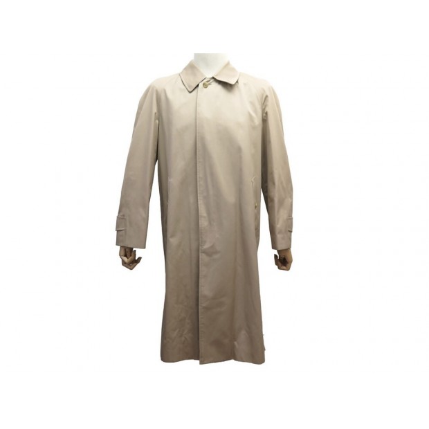 NEUF VINTAGE MANTEAU BURBERRYS IMPERMEABLE TRENCH LONG 38 M EN COTON BEIGE 1550€