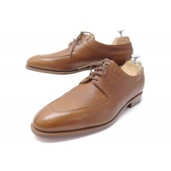 NEUF CHAUSSURES JOHN LOBB DERBY ELSON 8.5E 42.5 CUIR GRAINE MARRON SHOES 1470€