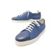 NEUF CHAUSSURES JOHN LOBB BASKETS LEVAH 8.5E 42.5 DAIM BLEU SNEAKERS SHOES 615€