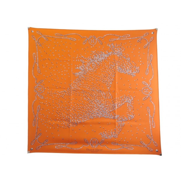 FOULARD HERMES CHEVAL DE LEGENDE PIERRE EMERY CARRE 90 EN SOIE SILK SCARF 385€