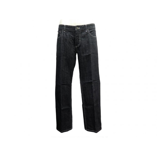 NEUF PANTALON LOUIS VUITTON JEAN L 42 EN COTON NOIR NEW COTTON PANTS 945€