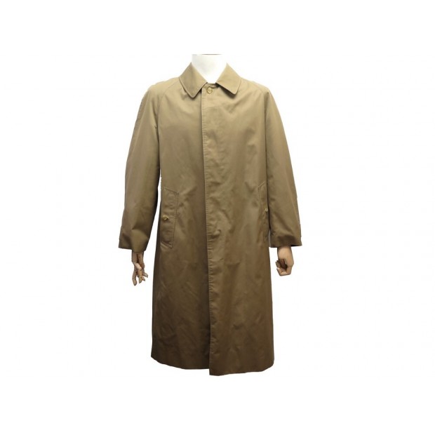 VINTAGE MANTEAU BURBERRYS IMPERMEABLE TRENCH LONG 48 M EN COTON KAKI COAT 1550€