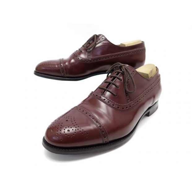 CHAUSSURES CHURCH'S RICHELIEU KENTON 8.5F 42.5 EN CUIR ACAJOU LEATHER SHOES 650€