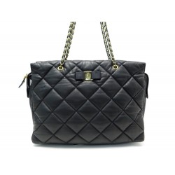 SAC A MAIN SALVATORE FERRAGAMO VARA EN CUIR MATELASSE NOIR CABAS HAND BAG 1790€