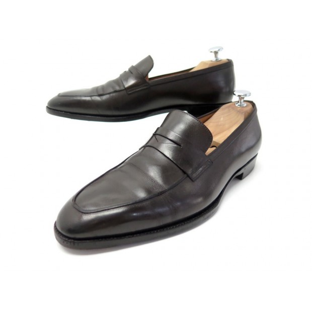 CHAUSSURES CHRISTIAN DIOR MOCASSINS 41 EN CUIR MARRON LEATHER LOAFERS SHOES 750€