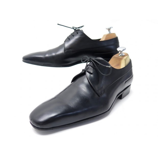 CHAUSSURES CHRISTIAN DIOR RICHELIEU 41.5 EN CUIR NOIR BLACK LEATHER SHOES 750€