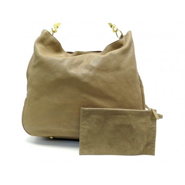 SAC A MAIN YVES SAINT LAURENT ROADY 228840 EN CUIR BEIGE LEATHER HAND BAG 1445€