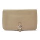 PORTEFEUILLE HERMES DOGON DUO EN CUIR BEIGE PORTE MONNAIE LEATHER WALLET 1650€