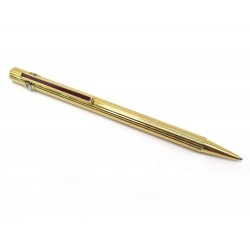 STYLO BILLE CARTIER TRINITY ANNEAUX 3 ORS METAL DORE GOLDEN BALLPOINT PEN 320€