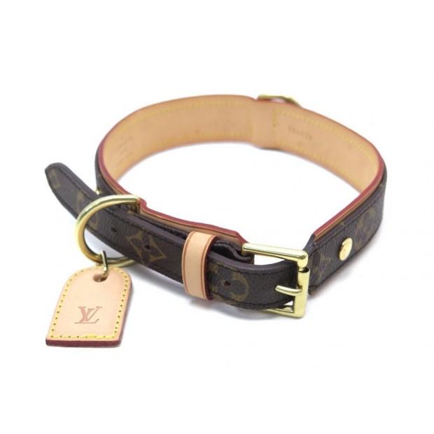 NEUF COLLIER POUR CHIEN LOUIS VUITTON BAXTER GM M58070 TOILE MONOGRAM DOG COLLAR