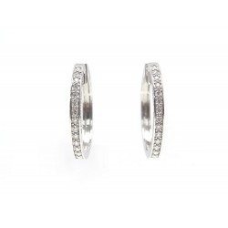 BOUCLES D'OREILLES MAUBOUSSIN CREOLES LA PASSION EST UN VOLCAN OR DIAMANTS 1910€