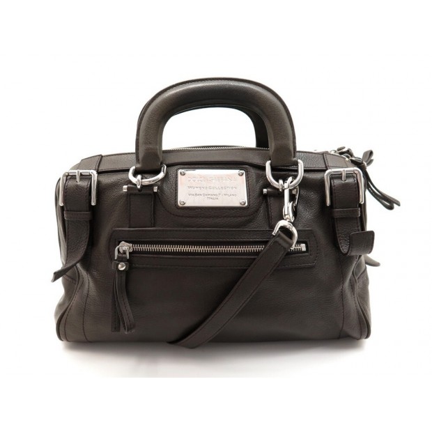 SAC A MAIN DOLCE & GABBANA MISS EASY WAY BOSTON CUIR KAKI FONCE HAND BAG 1560€