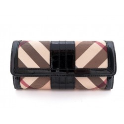 PORTEFEUILLE BURBERRY NOVA CHEK TOILE TARTAN + BOITE PORTE MONNAIE WALLET 345€