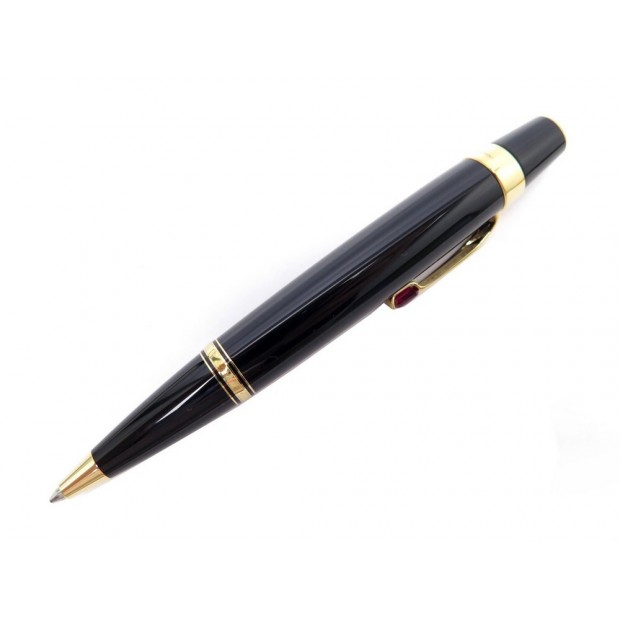 NEUF STYLO BILLE MONTBLANC BOHEME ROUGE RUBY 2760 RESINE NOIR + BOITE PEN 620€