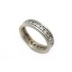 BAGUE T 54 EN OR BLANC 18K 5.9 GR TOUR COMPLET 26 DIAMANTS 0.78 CT GOLD RING