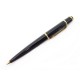 STYLO BILLE CARTIER DIABOLO EN RESINE NOIR DORE POCHON BLACK BALLPOINT PEN 370€