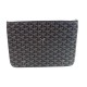 NEUF POCHETTE A MAIN GOYARD SENAT MM EN TOILE NOIR 30CM SAC + BOITE POUCH BAG