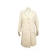 MANTEAU CHANEL BOUTONS TETE DE LION M 38 EN TWEED BEIGE VESTE JACKET COAT 6000€