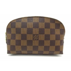 NEUF TROUSSE LOUIS VUITTON POCHETTE COSMETIQUE N47516 TOILE DAMIER EBENE 375€