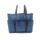 SAC A MAIN MOYNAT CABAS JARDINIER EN TOILE MONOGRAMME BLEU TOTE HAND BAG 1500€