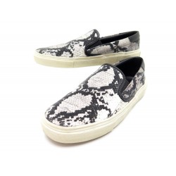 CHAUSSURE YVES SAINT LAURENT BASKETS SLIP-ON 366782 38 CUIR FACON PYTHON 395€