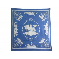 VINTAGE FOULARD HERMES PHAETON PHILIPPE LEDOUX CARRE 90 SOIE SILK SCARF 385€