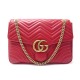 NEUF SAC A MAIN GUCCI GG MARMONT GM 498090 CUIR MATELASSE ROUGE HAND BAG 2270€