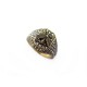 NEUF BAGUE CHRISTIAN DIOR CHEVALIERE ABEILLE STRASS T54 DORE + BOITE RING