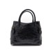 SAC A MAIN SONIA RYKIEL EN CUIR FACON CROCODILE NOIR LEATHER HAND BAG PURSE