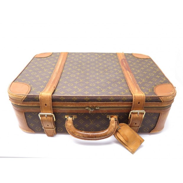 VINTAGE VALISE A MAIN LOUIS VUITTON STRATOS EN TOILE MONOGRAM CANVAS SUITCASE