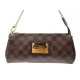 SAC A MAIN LOUIS VUITTON POCHETTE EVA EN TOILE DAMIER EBENE HAND BAG CLUTCH