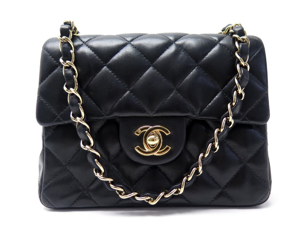 sac a main chanel timeless mini square en cuir