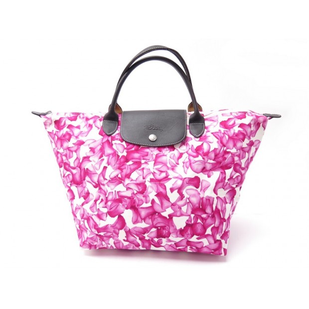 NEUF SAC A MAIN LONGCHAMP LE PLIAGE DARSHAN S CABAS TOILE ROSE HAND BAG 130€