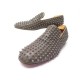 CHAUSSURES CHRISTIAN LOUBOUTIN MOCASSINS DANDELION SPIKE 44.5 CUIR SHOES 1120€